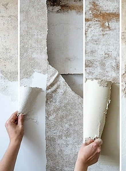 wallpaper stripping process